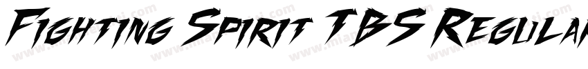 Fighting Spirit TBS Regular字体转换